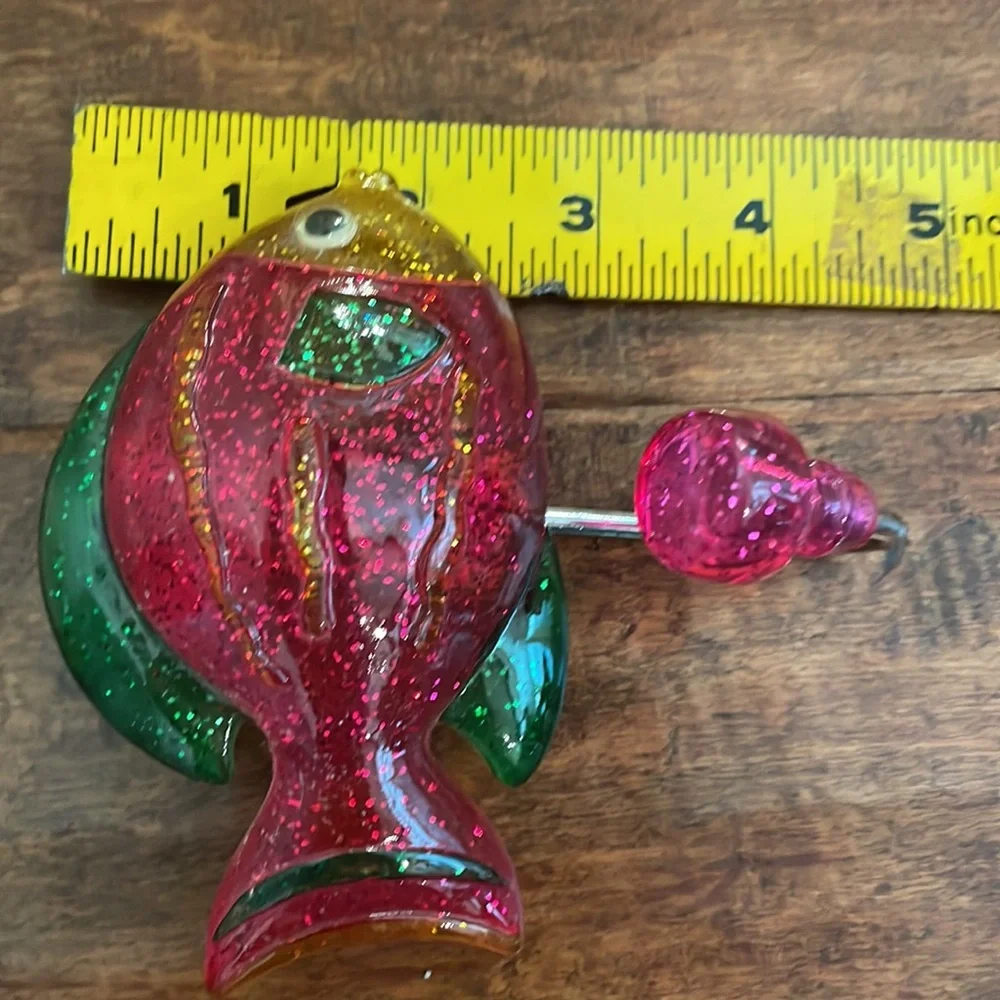 Lucite acrylic fish wall hook